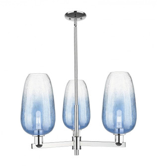 Brookhaven Flute - 3 Light - 18 inch - Polished Chrome - Pendant (3442|716-3CR-PC-G484-7SB)