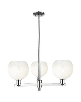 Brookhaven Globe - 3 Light - 18 inch - Polished Chrome - Pendant (3442|716-3CR-PC-G483-8OP)