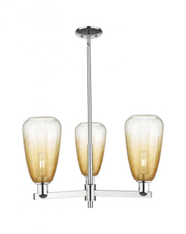 Brookhaven Almond - 3 Light - 18 inch - Polished Chrome - Pendant (3442|716-3CR-PC-G480-6AM)