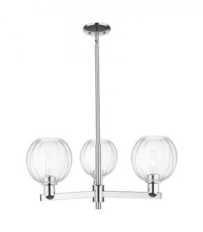 Preston Globe - 3 Light - 18 inch - Polished Chrome - Pendant (3442|716-3CR-PC-G458-7CL)