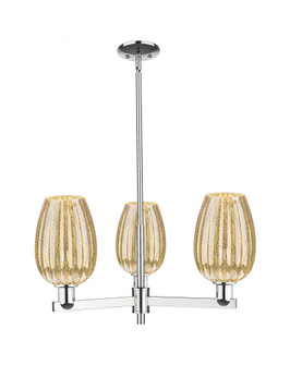 Preston Flute - 3 Light - 18 inch - Polished Chrome - Pendant (3442|716-3CR-PC-G457-6ME)