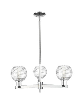 Athens Deco Swirl - 3 Light - 18 inch - Polished Chrome - Pendant (3442|716-3CR-PC-G1213-6CL)