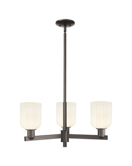 Bridal Veil - 3 Light - 18 inch - Oil Rubbed Bronze - Pendant (3442|716-3CR-OB-G559-5GWH)