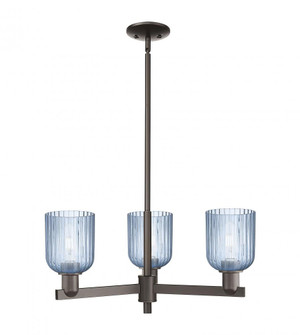 Bridal Veil - 3 Light - 18 inch - Oil Rubbed Bronze - Pendant (3442|716-3CR-OB-G559-5BL)