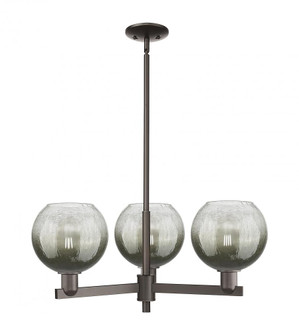 Brookhaven Globe - 3 Light - 18 inch - Oil Rubbed Bronze - Pendant (3442|716-3CR-OB-G483-8SL)