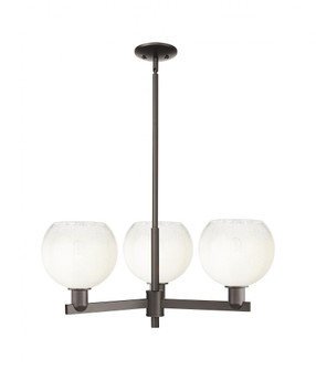 Brookhaven Globe - 3 Light - 18 inch - Oil Rubbed Bronze - Pendant (3442|716-3CR-OB-G483-8OP)