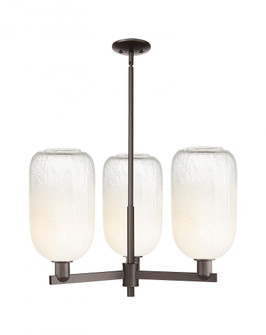 Brookhaven Cloche - 3 Light - 18 inch - Oil Rubbed Bronze - Pendant (3442|716-3CR-OB-G482-7OP)