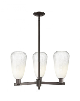 Brookhaven Almond - 3 Light - 18 inch - Oil Rubbed Bronze - Pendant (3442|716-3CR-OB-G480-6OP)