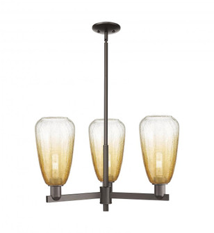 Brookhaven Almond - 3 Light - 18 inch - Oil Rubbed Bronze - Pendant (3442|716-3CR-OB-G480-6AM)