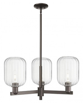 Preston Cylinder - 3 Light - 18 inch - Oil Rubbed Bronze - Pendant (3442|716-3CR-OB-G460-7CL)