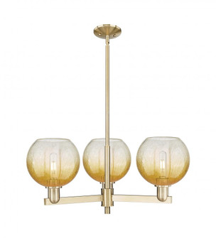 Brookhaven Globe - 3 Light - 18 inch - Champagne Bronze - Pendant (3442|716-3CR-CB-G483-8AM)