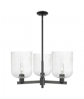 Bridal Veil - 3 Light - 30 inch - Matte Black - Pendant (3442|716-3CR-BK-G559-8SDY)