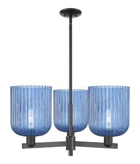 Bridal Veil - 3 Light - 30 inch - Matte Black - Pendant (3442|716-3CR-BK-G559-8BL)
