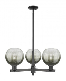 Brookhaven Globe - 3 Light - 18 inch - Matte Black - Pendant (3442|716-3CR-BK-G483-8SL)