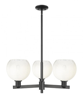 Brookhaven Globe - 3 Light - 18 inch - Matte Black - Pendant (3442|716-3CR-BK-G483-8OP)