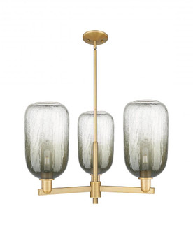 Brookhaven Cloche - 3 Light - 18 inch - Brushed Brass - Pendant (3442|716-3CR-BB-G482-7SL)