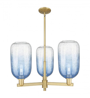 Brookhaven Cloche - 3 Light - 18 inch - Brushed Brass - Pendant (3442|716-3CR-BB-G482-7SB)