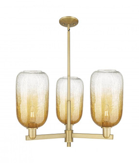 Brookhaven Cloche - 3 Light - 18 inch - Brushed Brass - Pendant (3442|716-3CR-BB-G482-7AM)