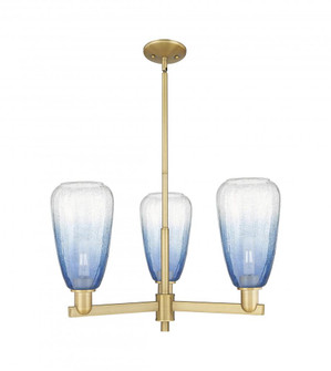 Brookhaven Almond - 3 Light - 18 inch - Brushed Brass - Pendant (3442|716-3CR-BB-G480-6SB)