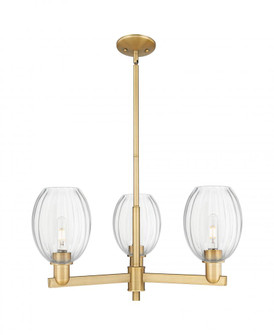 Preston Bulb - 3 Light - 18 inch - Brushed Brass - Pendant (3442|716-3CR-BB-G459-6CL)