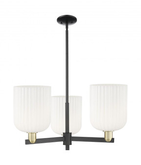 Bridal Veil - 3 Light - 30 inch - Black Antique Brass - Pendant (3442|716-3CR-BAB-G559-8GWH)