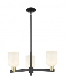 Bridal Veil - 3 Light - 18 inch - Black Antique Brass - Pendant (3442|716-3CR-BAB-G559-5GWH)