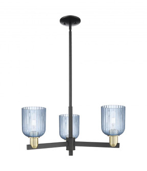 Bridal Veil - 3 Light - 18 inch - Black Antique Brass - Pendant (3442|716-3CR-BAB-G559-5BL)