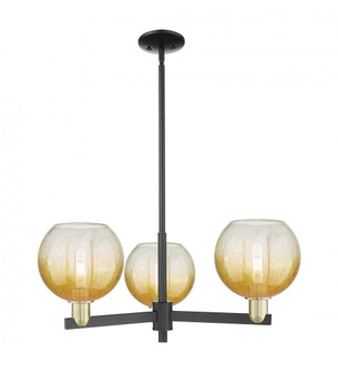 Brookhaven Globe - 3 Light - 18 inch - Black Antique Brass - Pendant (3442|716-3CR-BAB-G483-8AM)