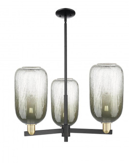 Brookhaven Cloche - 3 Light - 18 inch - Black Antique Brass - Pendant (3442|716-3CR-BAB-G482-7SL)