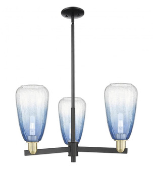 Brookhaven Almond - 3 Light - 18 inch - Black Antique Brass - Pendant (3442|716-3CR-BAB-G480-6SB)