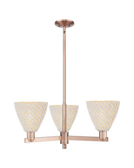 Bristol Natural - 3 Light - 18 inch - Antique Copper - Pendant (3442|716-3CR-AC-NBD-75-NAT)