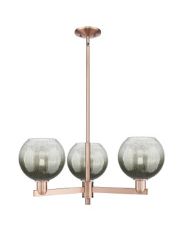 Brookhaven Globe - 3 Light - 18 inch - Antique Copper - Pendant (3442|716-3CR-AC-G483-8SL)