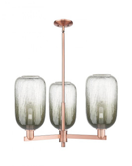 Brookhaven Cloche - 3 Light - 18 inch - Antique Copper - Pendant (3442|716-3CR-AC-G482-7SL)