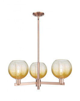 Brookhaven Globe - 3 Light - 18 inch - Antique Copper - Pendant (3442|716-3CR-AC-G483-8AM)