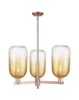Brookhaven Cloche - 3 Light - 18 inch - Antique Copper - Pendant (3442|716-3CR-AC-G482-7AM)