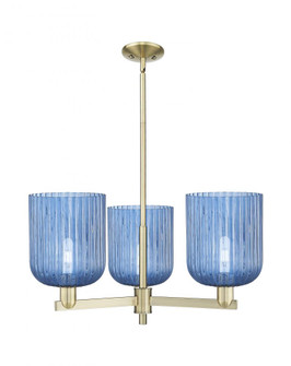 Bridal Veil - 3 Light - 30 inch - Antique Brass - Pendant (3442|716-3CR-AB-G559-8BL)