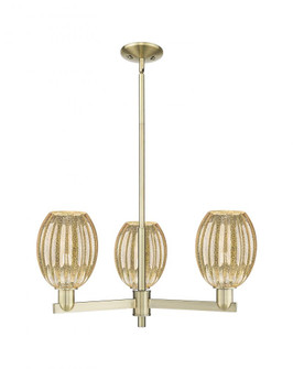 Preston Bulb - 3 Light - 18 inch - Antique Brass - Pendant (3442|716-3CR-AB-G459-6ME)