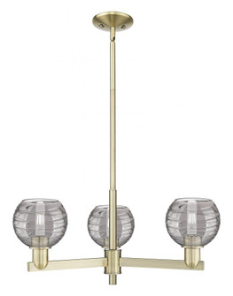 Athens Deco Swirl - 3 Light - 18 inch - Antique Brass - Pendant (3442|716-3CR-AB-G1213-6SM)