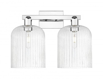 Bridal Veil - 2 Light - 19 inch - Polished Chrome - Bath Vanity Light (3442|716-2W-PC-G559-8SDY)