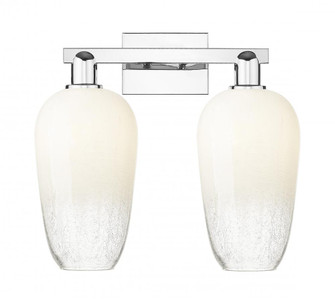 Brookhaven Flute - 2 Light - 16 inch - Polished Chrome - Bath Vanity Light (3442|716-2W-PC-G484-7OP)