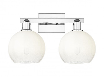 Brookhaven Globe - 2 Light - 16 inch - Polished Chrome - Bath Vanity Light (3442|716-2W-PC-G483-8OP)