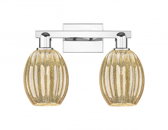 Preston Bulb - 2 Light - 16 inch - Polished Chrome - Bath Vanity Light (3442|716-2W-PC-G459-6ME)