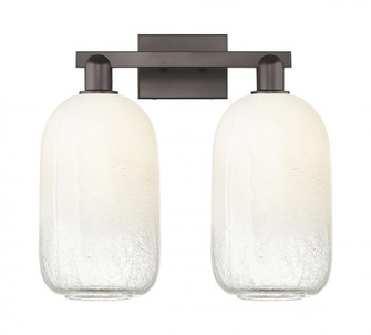 Brookhaven Cloche - 2 Light - 16 inch - Oil Rubbed Bronze - Bath Vanity Light (3442|716-2W-OB-G482-7OP)