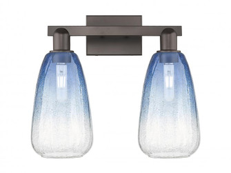 Brookhaven Almond - 2 Light - 16 inch - Oil Rubbed Bronze - Bath Vanity Light (3442|716-2W-OB-G480-6SB)