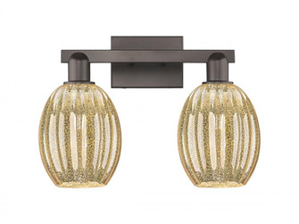 Preston Bulb - 2 Light - 16 inch - Oil Rubbed Bronze - Bath Vanity Light (3442|716-2W-OB-G459-6ME)