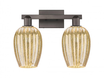 Preston Flute - 2 Light - 16 inch - Oil Rubbed Bronze - Bath Vanity Light (3442|716-2W-OB-G457-6ME)