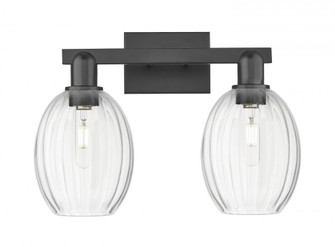 Preston Bulb - 2 Light - 16 inch - Matte Black - Bath Vanity Light (3442|716-2W-BK-G459-6CL)