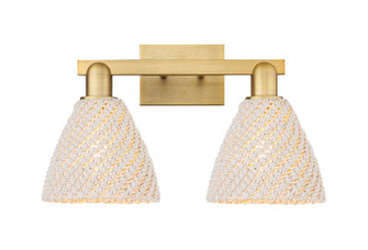 Bristol Natural - 2 Light - 16 inch - Brushed Brass - Bath Vanity Light (3442|716-2W-BB-NBD-75-NAT)