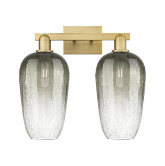 Brookhaven Flute - 2 Light - 16 inch - Brushed Brass - Bath Vanity Light (3442|716-2W-BB-G484-7SL)