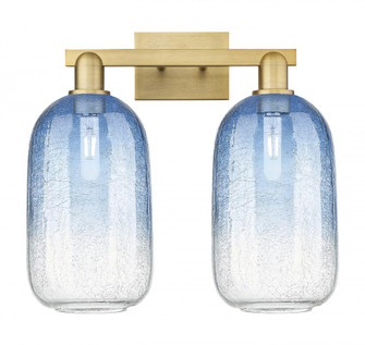Brookhaven Cloche - 2 Light - 16 inch - Brushed Brass - Bath Vanity Light (3442|716-2W-BB-G482-7SB)